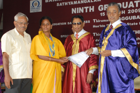 9th Graduation day- Smt D Purandeswari, Union Minister of State for HRD- 15.03.2009