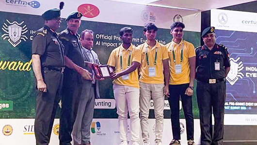 BIT Sathy students won Runner-Up position in Hacksagon 2025 by ABV-IIITM